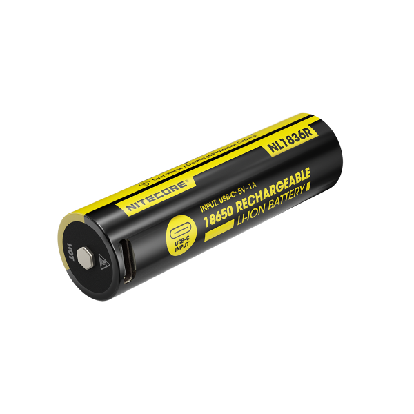 Nitecore 18650 NL1836R 3600mAh Li Ion batteri