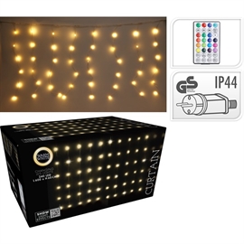 LED Gardinlys 600 x 60 cm 240 LED, Varm Hvid   