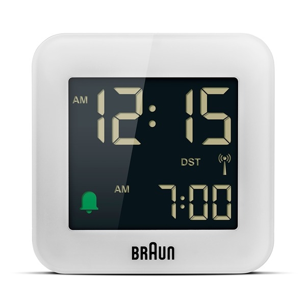 Braun Radio Vækkeur Hvid