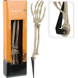 Halloween Skelet Arm med Spyd 