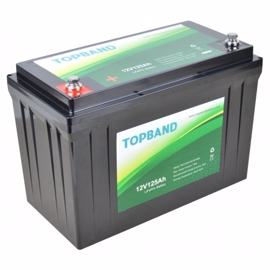 Topband Lithium batteri 12volt 125Ah Bluetooth (HEAT)